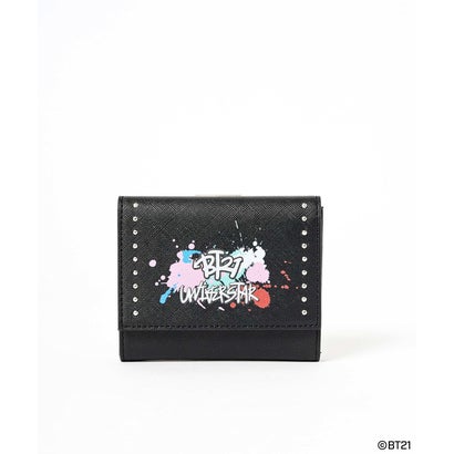 BT21 折財布（COOKY） (ブラック)