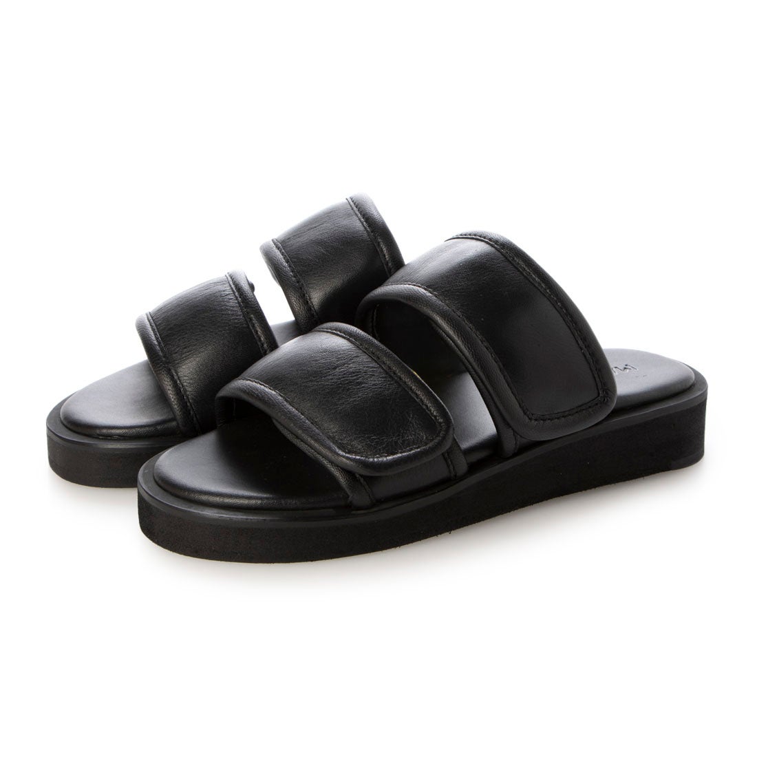 Maduli マドゥリ MADULI パフィーベルトプラットフォームサンダル(BLACK) -ファッション通販 FASHION WALKER