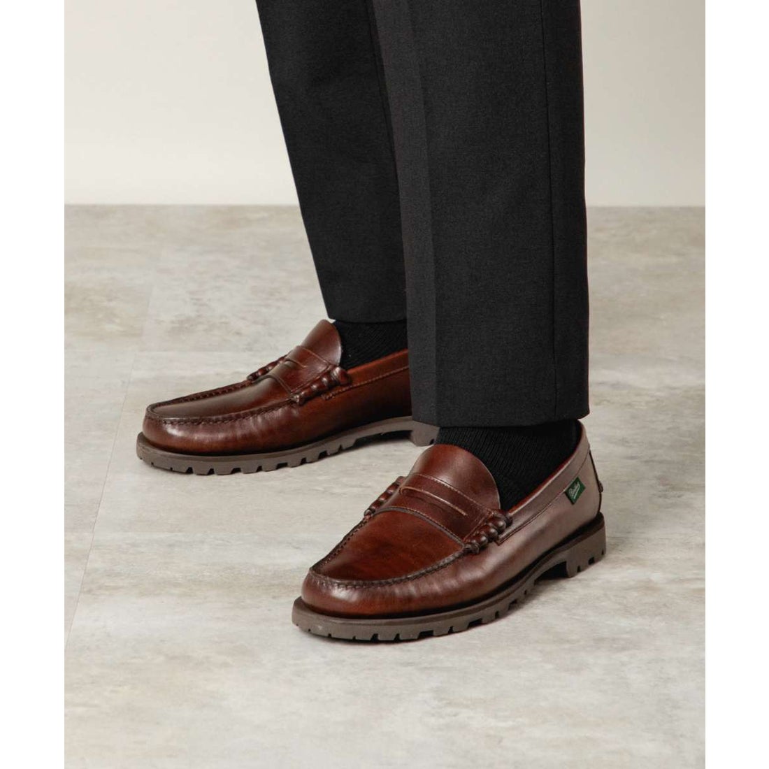 パラブーツ Paraboot 183303 ビジネスシューズ CORAUX コロー メンズ シューズ コインローファー モカシン デッキ ...