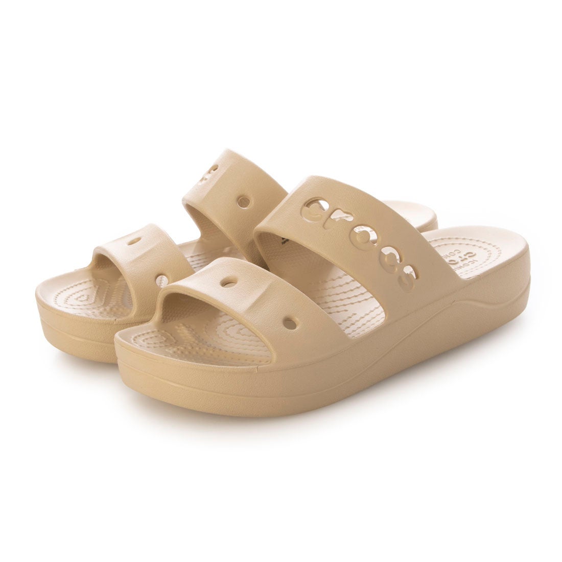クロックス crocs レディース サンダル 厚底 バヤ プラットフォーム サンダル 208188 （ベージュ） - ファッション通販 ...