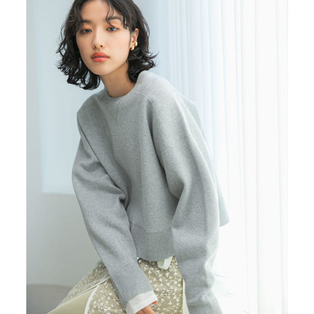 アーバンリサーチ ロッソ URBAN RESEARCH ROSSO スウェットライクラメニット （GREY） - ファッション通販 ...