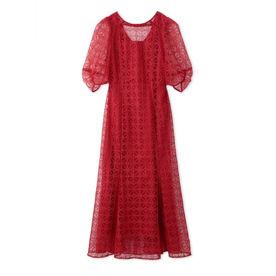 リリーブラウン LILY BROWN カレイドスコープエンブロイダリードレス （RED） -ファッション通販 FASHION WALKER