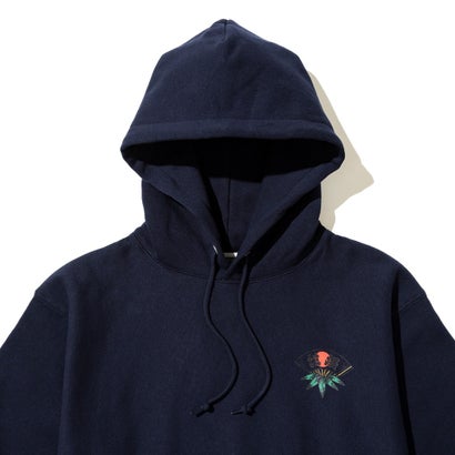 ルツボ 坩堝(RUTSUBO) クマデ プルオーバー フーディー（KUMADE PULLOVER HOODIE (RUTSUBO×画工遊鷹）） （NAVY）｜詳細画像
