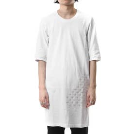 Reflector Print & Embroidery T-shirt （White）