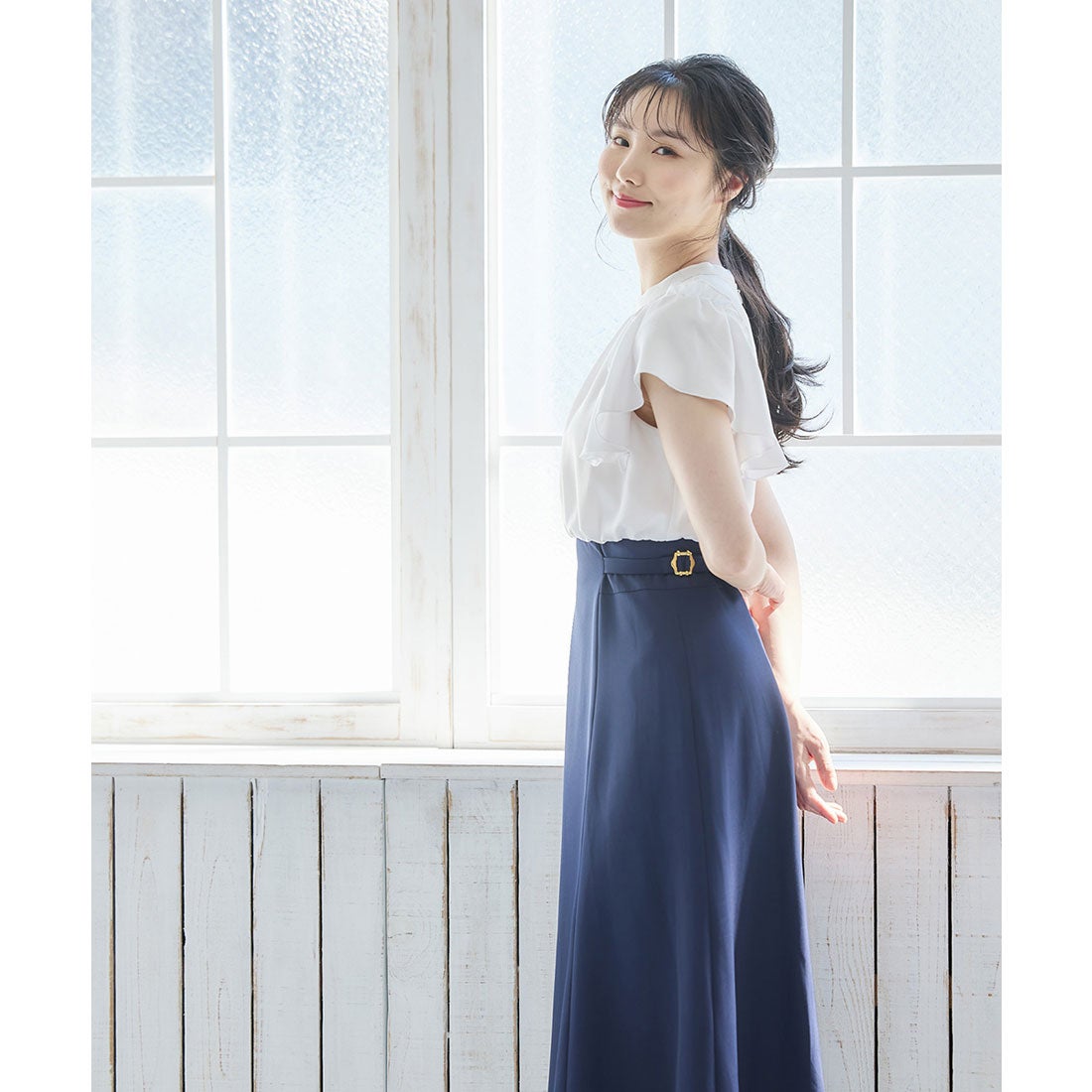 トゥエルブアジェンダ 12Twelve Agenda ドッキングフレアワンピース