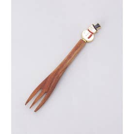 クリスマスウッドカトラリー スノーマンフォーク【返品不可商品】 （その他）