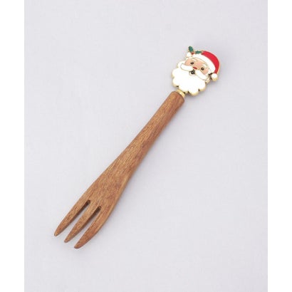 クリスマスウッドカトラリー サンタフォーク【返品不可商品】 （その他）｜詳細画像