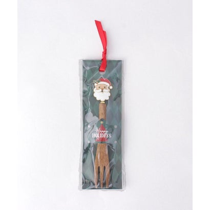 クリスマスウッドカトラリー サンタフォーク【返品不可商品】 （その他）｜詳細画像