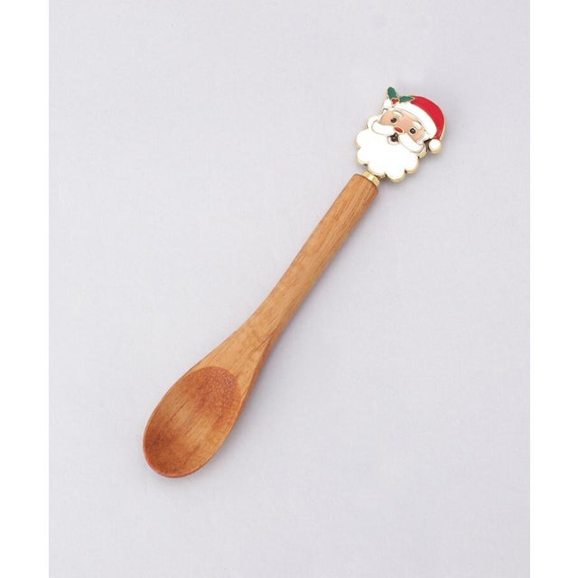 クリスマスウッドカトラリー サンタスプーン【返品不可商品】 （その他）