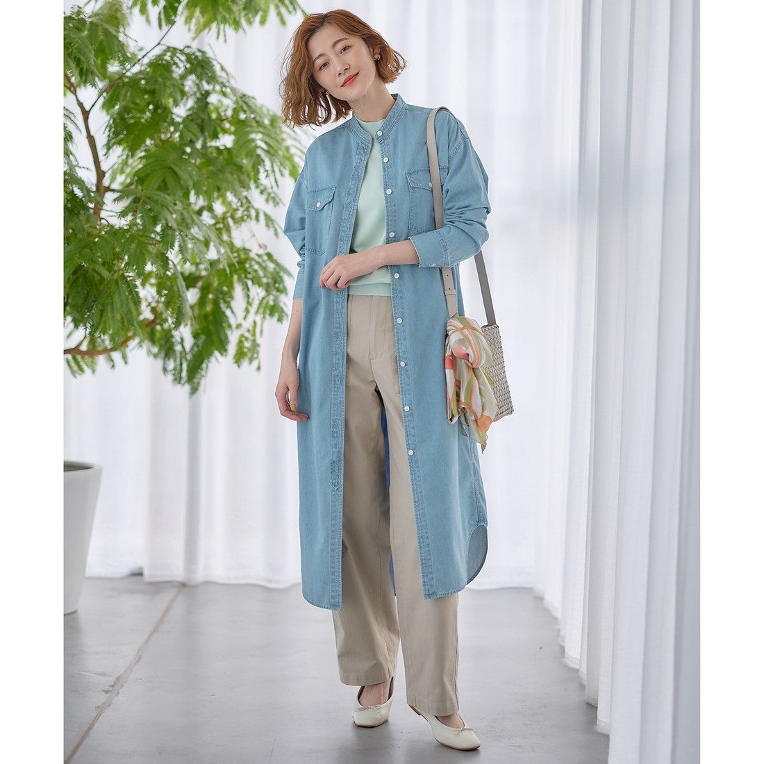 23区 メッシュ ショルダーバッグ （ベージュ系） -靴＆ファッション 