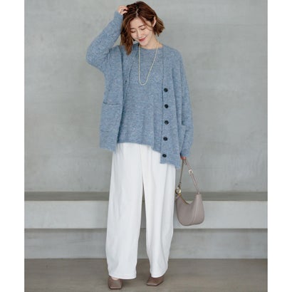 【SLOW/一部店舗限定】ソフトコーデュロイ ワイドパンツ （グレー系）｜詳細画像
