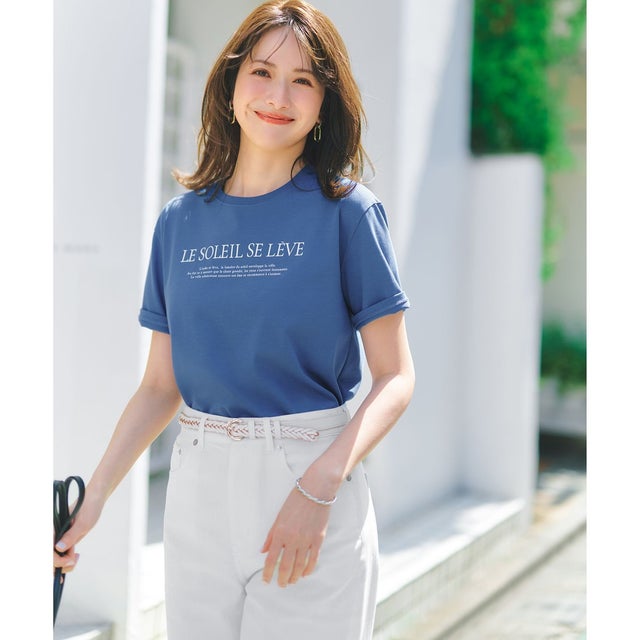 LE SOLEIL SE LEVE ロゴ Tシャツ （ブルー系）