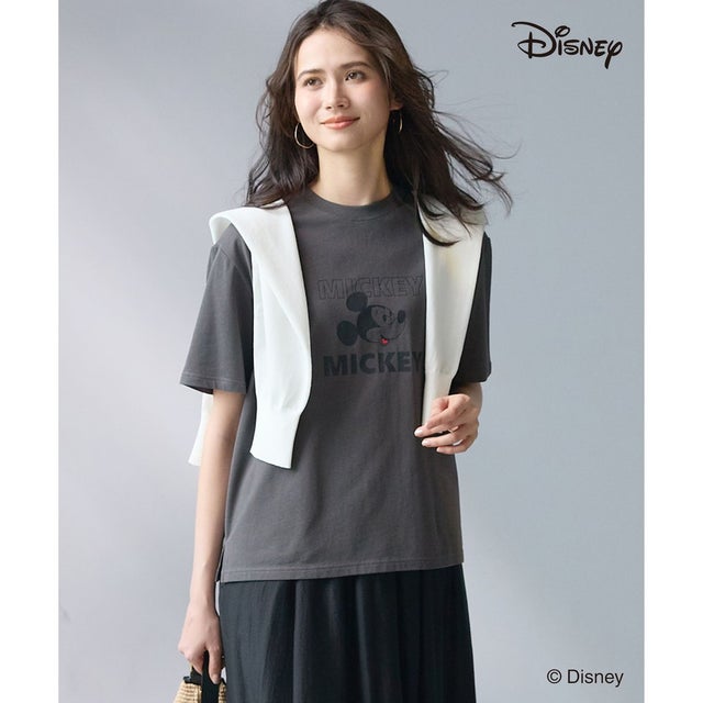 【SLOW/一部店舗限定】Mickeyデザイン Tシャツ （スチール）