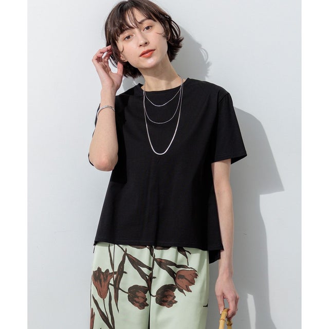 【先行予約/WEB＆一部店舗限定カラーあり】ハイエンド クルーネック Tシャツ （ブラック系）