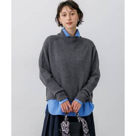 【一部予約/WEB&一部店舗限定カラーあり】カシミヤブレンド ロールネック ニット （グレー系）