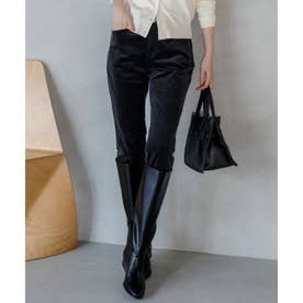 DENIM ベルベットストレッチ スキニーパンツ （グレー系）