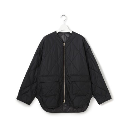 【SLOW/一部店舗限定】ノーカラー パデットアウター （ブラック系）｜詳細画像