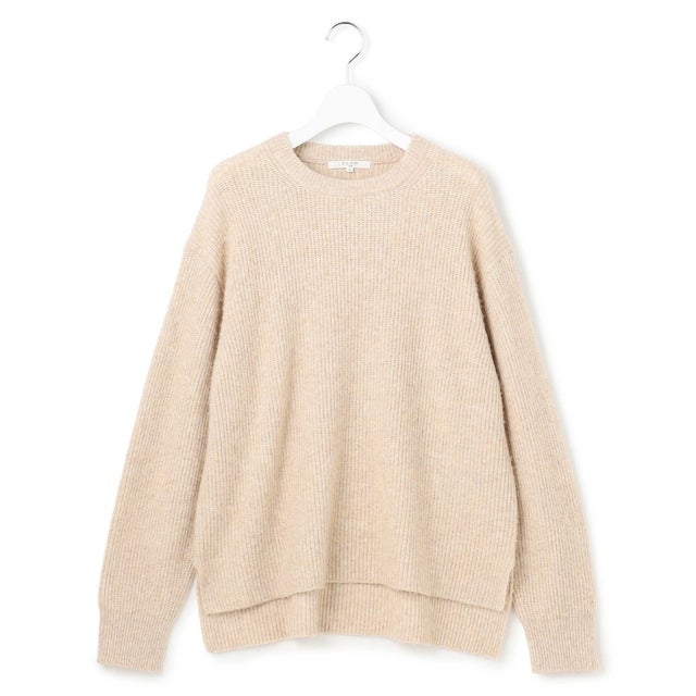 【SLOW/一部店舗限定】メランジニット プルオーバー （ベージュ系）