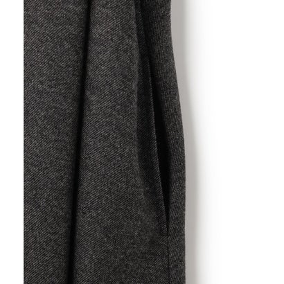 23区 ウールMIXツイード Vネックワンピース （チャコール系）｜詳細画像