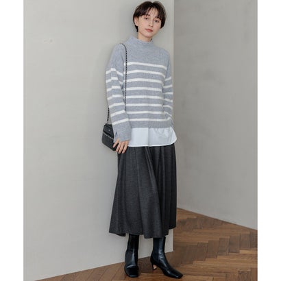 【中村アンさん着用】コットンベアジャージー ロング Tシャツ(番号2G37) （ホワイト系）｜詳細画像