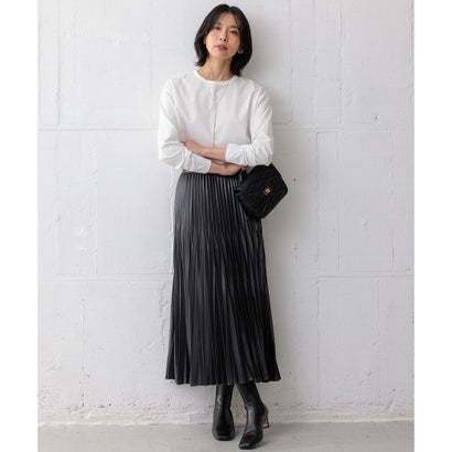 【中村アンさん着用】コットンベアジャージー ロング Tシャツ(番号2G37) （ホワイト系）｜詳細画像