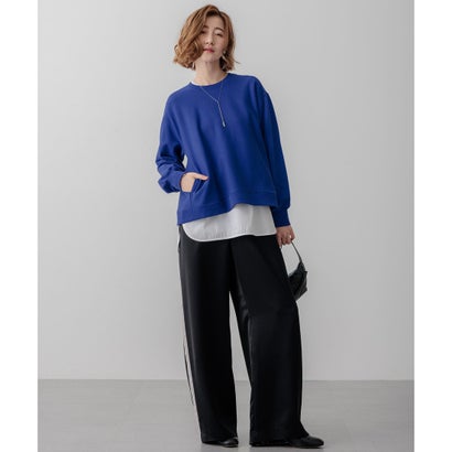 【中村アンさん着用】コットンベアジャージー ロング Tシャツ(番号2G37) （ホワイト系）｜詳細画像