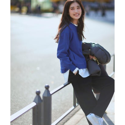 【中村アンさん着用】コットンベアジャージー ロング Tシャツ(番号2G37) （ホワイト系）｜詳細画像