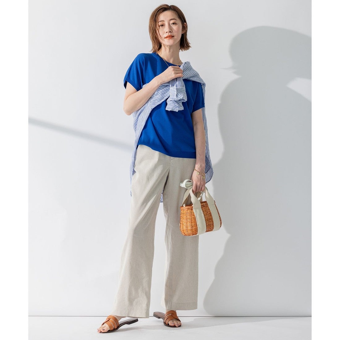 23区（大きいサイズ） 【WEB限定カラーあり/洗える】LIBECO バンド