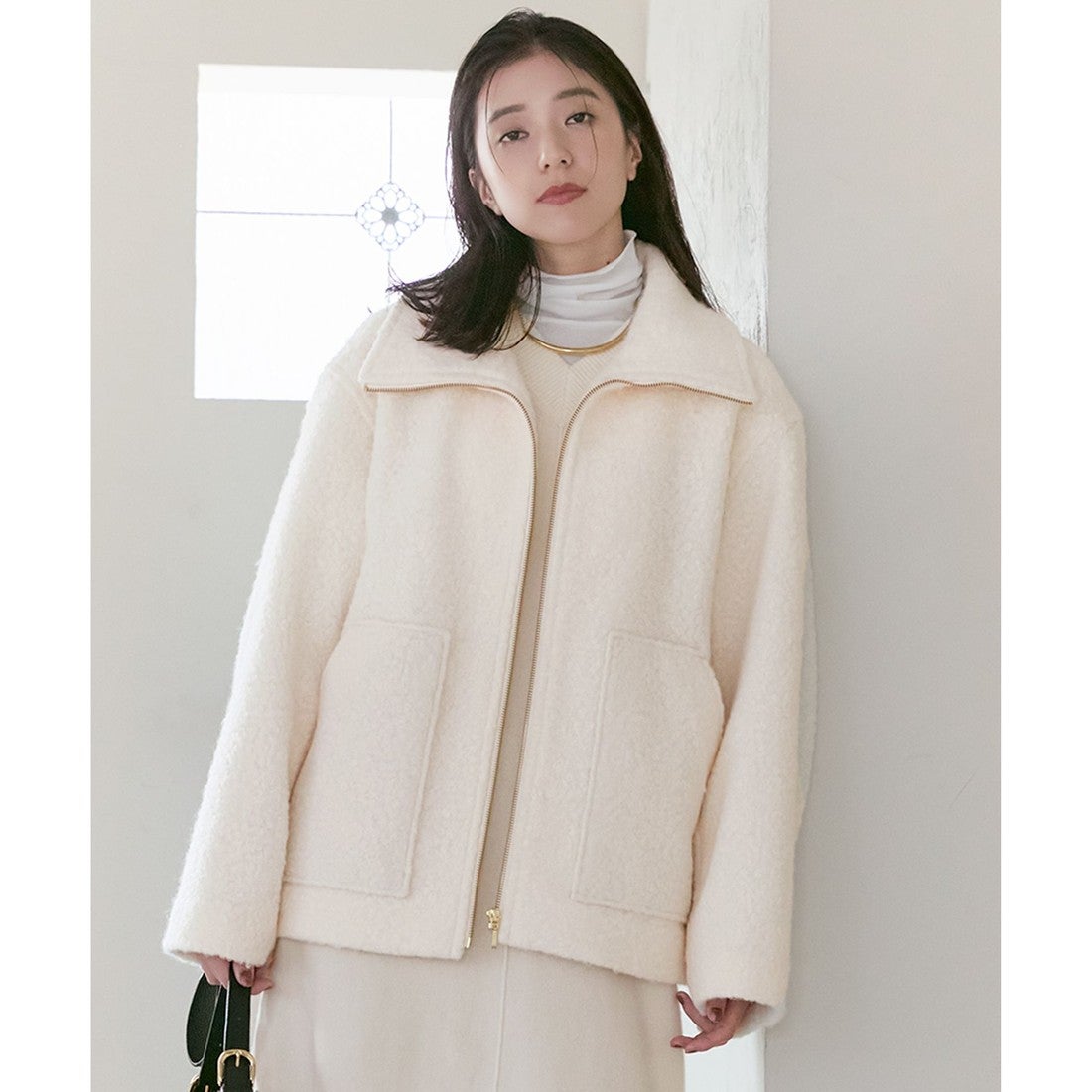 23区（大きいサイズ） 【SLOW/一部店舗限定】ループニードル ボア 