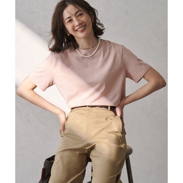 【一部予約/WEB＆一部店舗限定カラーあり】ハイエンド クルーネック Tシャツ （[WEB＆一部店舗限定カラー]ピンク系）