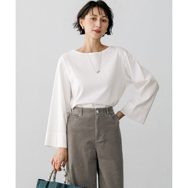 【一部予約/SLOW/一部店舗限定】ワイドスリーブ Tシャツ （オフホワイト系）