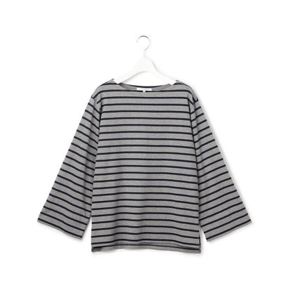 【SLOW/一部店舗限定】ワイドスリーブ Tシャツ （ダークブラウン×ボルドー系）｜詳細画像