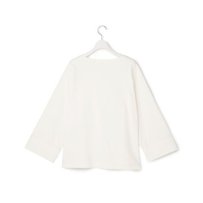 【SLOW/一部店舗限定】ワイドスリーブ Tシャツ （ダークブラウン×ボルドー系）｜詳細画像