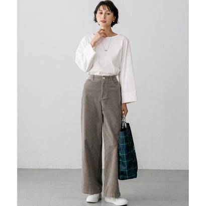 【SLOW/一部店舗限定】ワイドスリーブ Tシャツ （ダークブラウン×ボルドー系）｜詳細画像