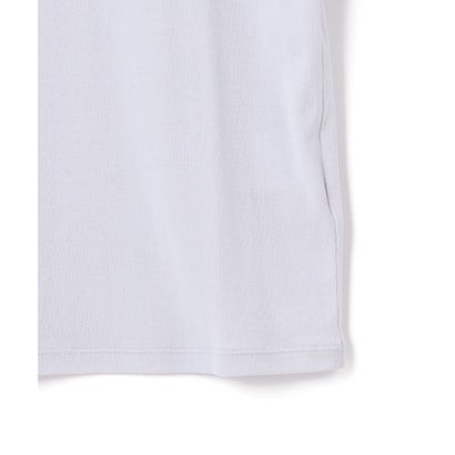 【見上愛さん着用】シアーレイヤード ハイネック カットソー （スカイブルー系）｜詳細画像