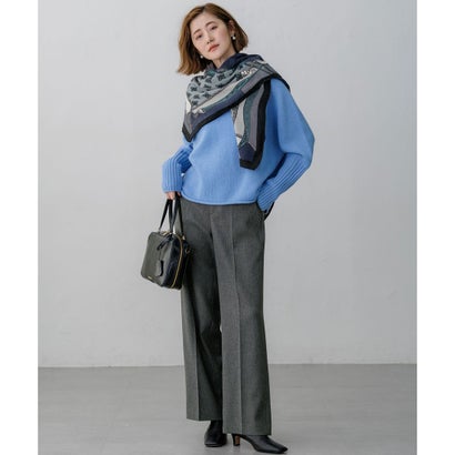 23区（大きいサイズ） 【一部予約/WEB&一部店舗限定カラーあり】カシミヤブレンド ロールネック ニット （ホワイト系）｜詳細画像