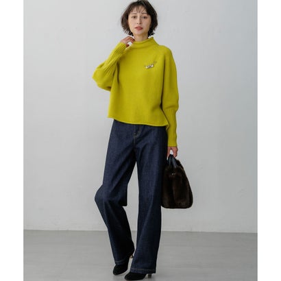 【一部予約/WEB&一部店舗限定カラーあり】カシミヤブレンド ロールネック ニット （ダルブルー系）｜詳細画像