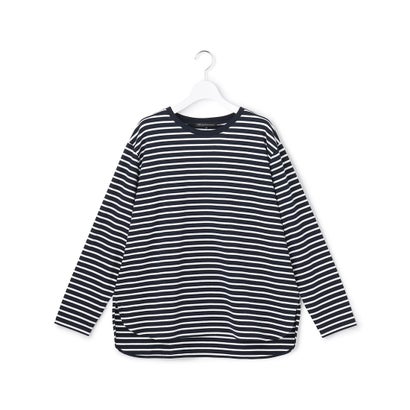 【Lサイズ限定】ナチュラルコットンベア ロングTシャツ （ブラック系）｜詳細画像