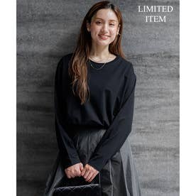 【Lサイズ限定】ナチュラルコットンベア ロングTシャツ （ブラック系）