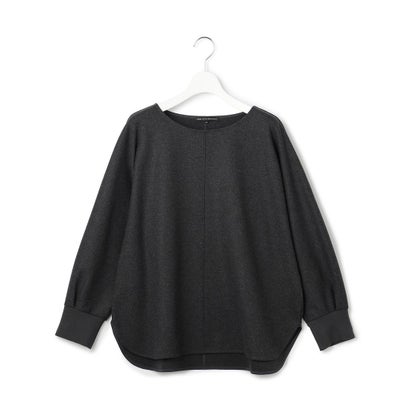 【Lサイズ限定】ツイルニードルジャージー ドルマンスリーブ カットソー （グレー系）｜詳細画像