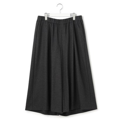 23区（大きいサイズ） 【Lサイズ限定】ツイルニードルジャージー ガウチョパンツ （ブラウン系）｜詳細画像