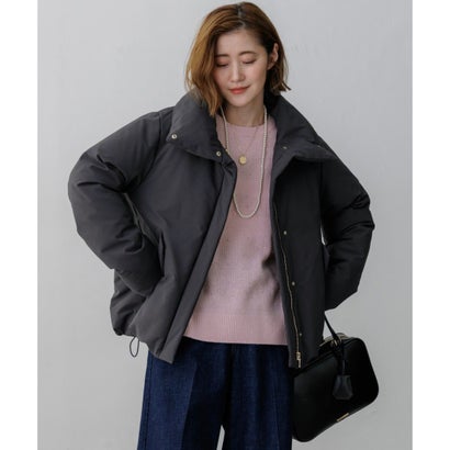 【WEB&一部店舗限定】ステッチレスショートダウン Aラインコート （グレー系）｜詳細画像