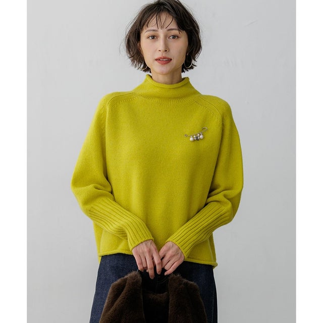 【WEB&一部店舗限定カラーあり】カシミヤブレンド ロールネック ニット （[WEB&一部店舗限定]イエロー系）