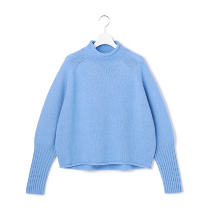 【WEB&一部店舗限定カラーあり】カシミヤブレンド ロールネック ニット （[WEB&一部店舗限定]スカイブルー系）｜詳細画像