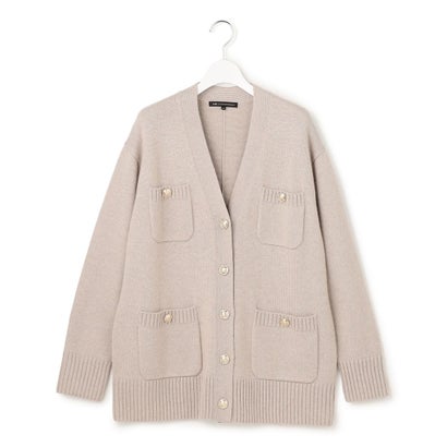 23区（大きいサイズ） 【見上愛さん着用/WEB&一部店舗限定カラーあり】カシミヤブレンド ジャケットライク カーディガン （[WEB&一部店舗限定]レッド系）｜詳細画像
