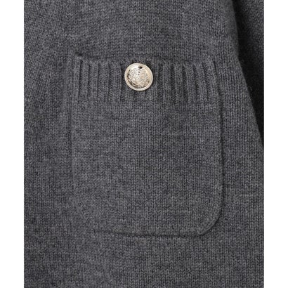 23区（大きいサイズ） 【見上愛さん着用/WEB&一部店舗限定カラーあり】カシミヤブレンド ジャケットライク カーディガン （[WEB&一部店舗限定]レッド系）｜詳細画像