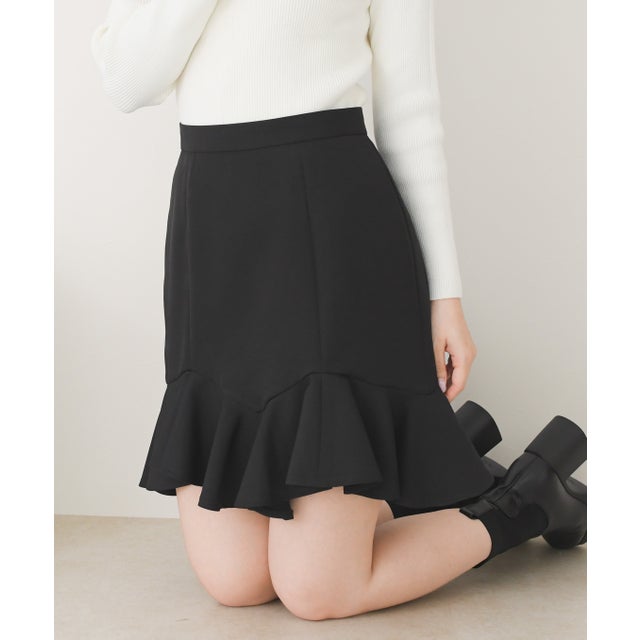 2026秋冬新作 ミニマーメイドスカート TT637204 （BLACK）