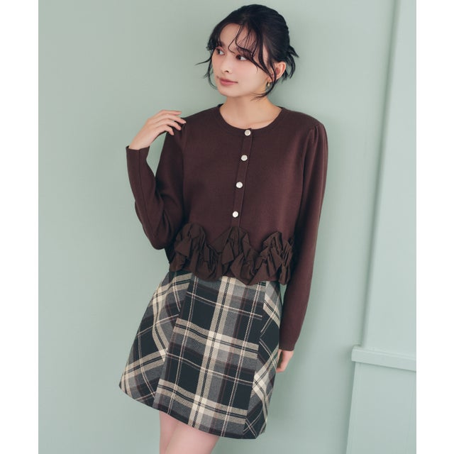 2026秋冬新作 ホイップニットプルオーバー TT638306 （BROWN）