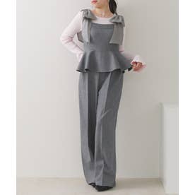 2026秋冬新作 肩リボンペプラムコンビネゾン TT637410 （GREY）