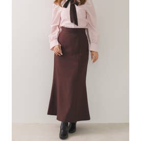 2026秋冬新作 バックリボンセミフレアスカート TT637210 （BROWN）